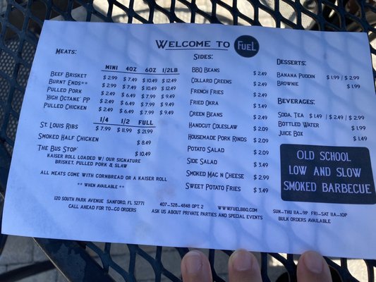 Menu photo 4 Fuel BBQ Sanford, FL Menu photo 4 Fuel BBQ Sanford, FL