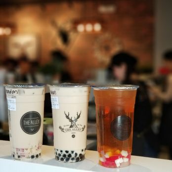 The Alley - Our 3 free drinks: Royal No 9, Trio Milk Tea, Winter Melon - Bubble Tea Near Me - Toronto, Ontario