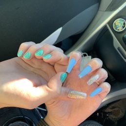 left is dip, right is full set