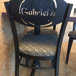 Gabriel Pizza - Cool chairs! Small seating area.
