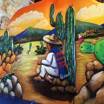 La Tolteca - detail of one of the many, many Mexican style paintings around the room. - Mexican Near Me - Cockeysville, Maryland