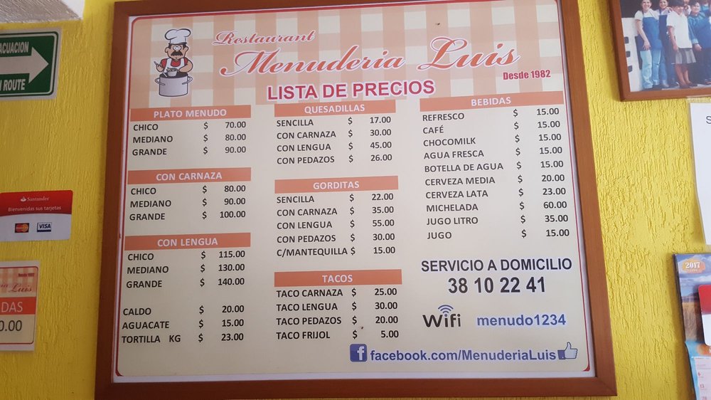 Menuderia Luis