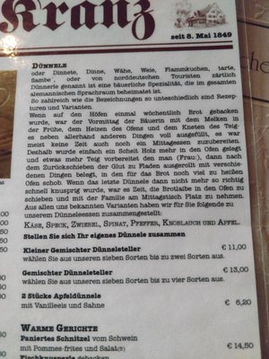 Menu photo 2 Wirtschaft zum Kranz Radolfzell, BW