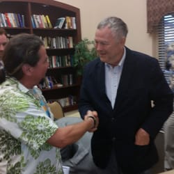 Fountain Valley Chamber of Commerce - Me thanking Dana Rorhbacher for his help on Medical marijuana