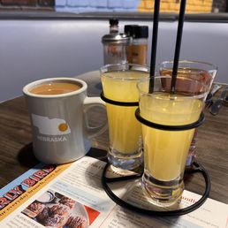Coffee & mimosa flight? Yes, please. Coffee & mimosa flight? Yes, please.