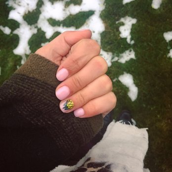 No 5 Nail Spa - Pineapple design on a chilly spring day - Nail Salons Near Me - Centennial, Colorado