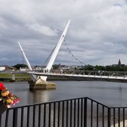 The Peace Bridge - The Peace Bridge in Derry, Ireland.