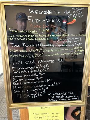Menu photo 7 Fernando's Costa Del Sol Cameron Park, CA