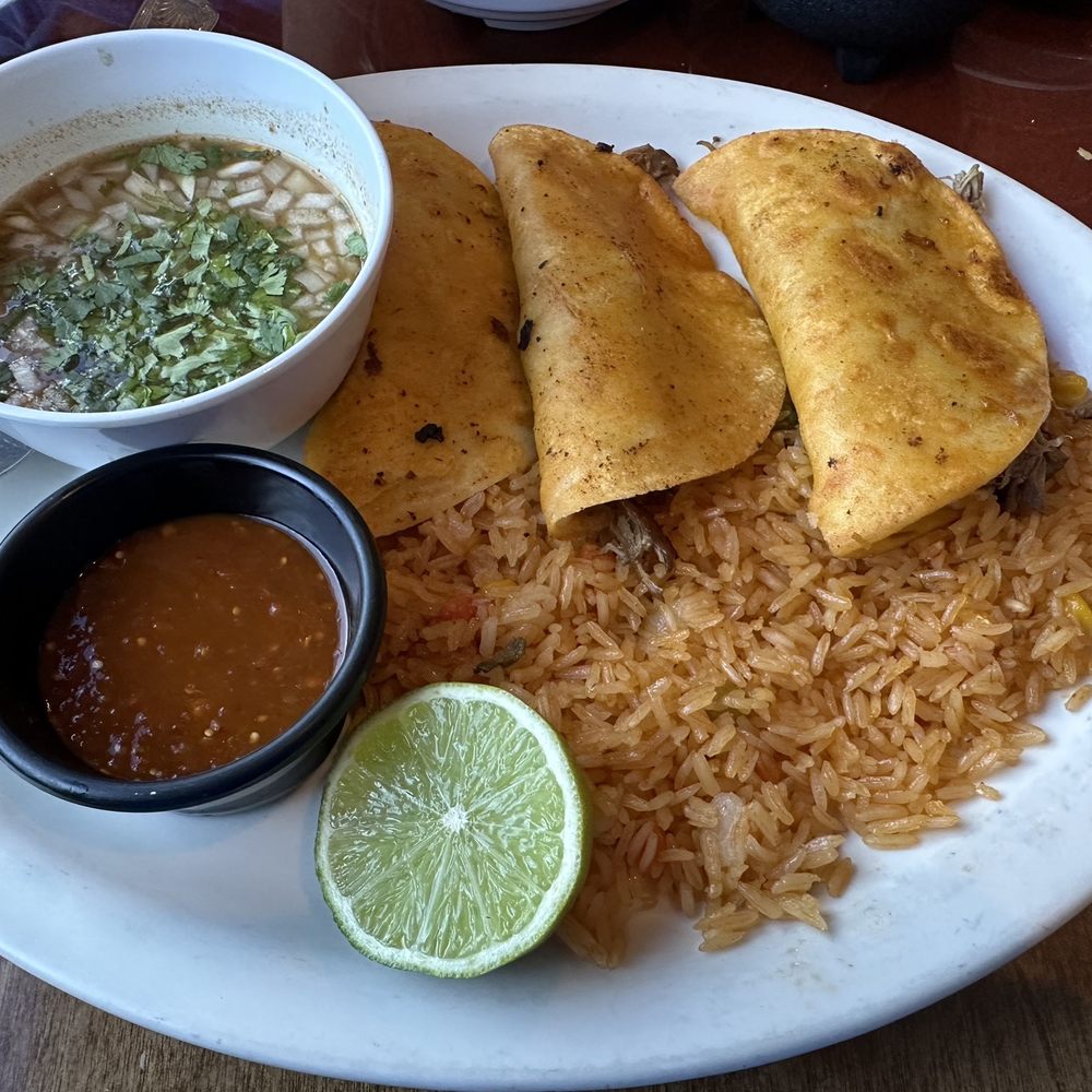 Tres Machos - Quesabirria Tacos (5/5) Note watch out for the ramekin of red sauce. Gotta kick - Mexican Near Me - Richmond, Virginia Tres Machos - Quesabirria Tacos (5/5) Note watch out for the ramekin of red sauce. Gotta kick - Mexican Near Me - Richmond, Virginia