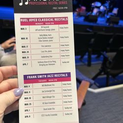 Johnson County Community College - 2025 season. They're free and amazing!