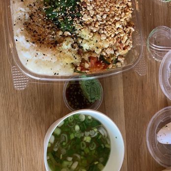 Poké Bar - Medium poke. And miso soup - Sushi Bars Near Me - Torrance, California