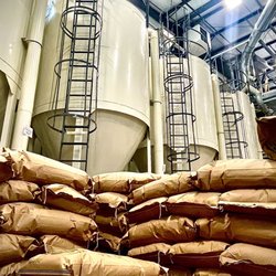 West Branch Malts - Tour pic- grain storage