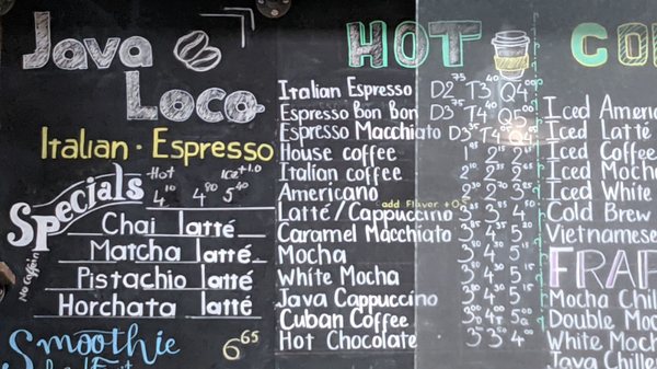 Menu photo 5 Java Loco Alexandria, VA