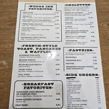 Wedge Inn Cafe - Cafes Near Me - Janesville, Wisconsin
