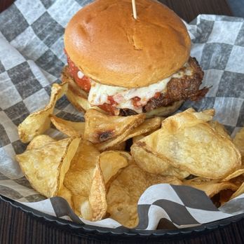 River House Grill - Chicken Parmesan Sandwich - Bars Near Me - Portland, Michigan