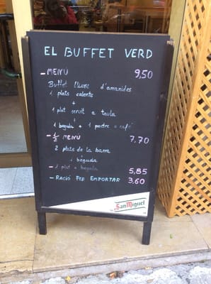 Menu photo 2 El Buffet Verd Barcelona, B