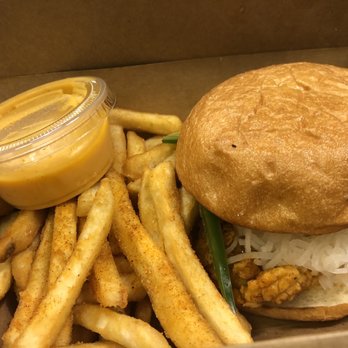 Holdaak Fried Chicken - Spicy Chicken Sandwich with fries (favorite compared to the original) - Chicken Shop Near Me - Fullerton, California Holdaak Fried Chicken - Spicy Chicken Sandwich with fries (favorite compared to the original) - Chicken Shop Near Me - Fullerton, California