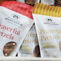 The Village Dove - These are very hit-and-miss here, but I love supporting the St. Benedict pretzels when here.