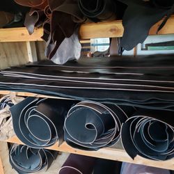 Forest Hill Leather Craft - Leather waiting to be crafted into something beautiful!