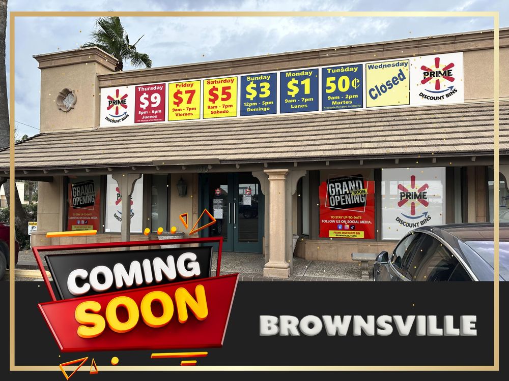 PRIME DISCOUNT BINS Updated September 2024 2200 Boca Chica Blvd