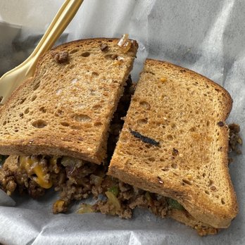 Smoky Mountain Sub Shop - Philly cheesesteak on gluten free bread with vegan cheese - American Near Me - Waynesville, North Carolina Smoky Mountain Sub Shop - Philly cheesesteak on gluten free bread with vegan cheese - American Near Me - Waynesville, North Carolina