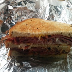 #67 Lombard street club on rye toast with mustard