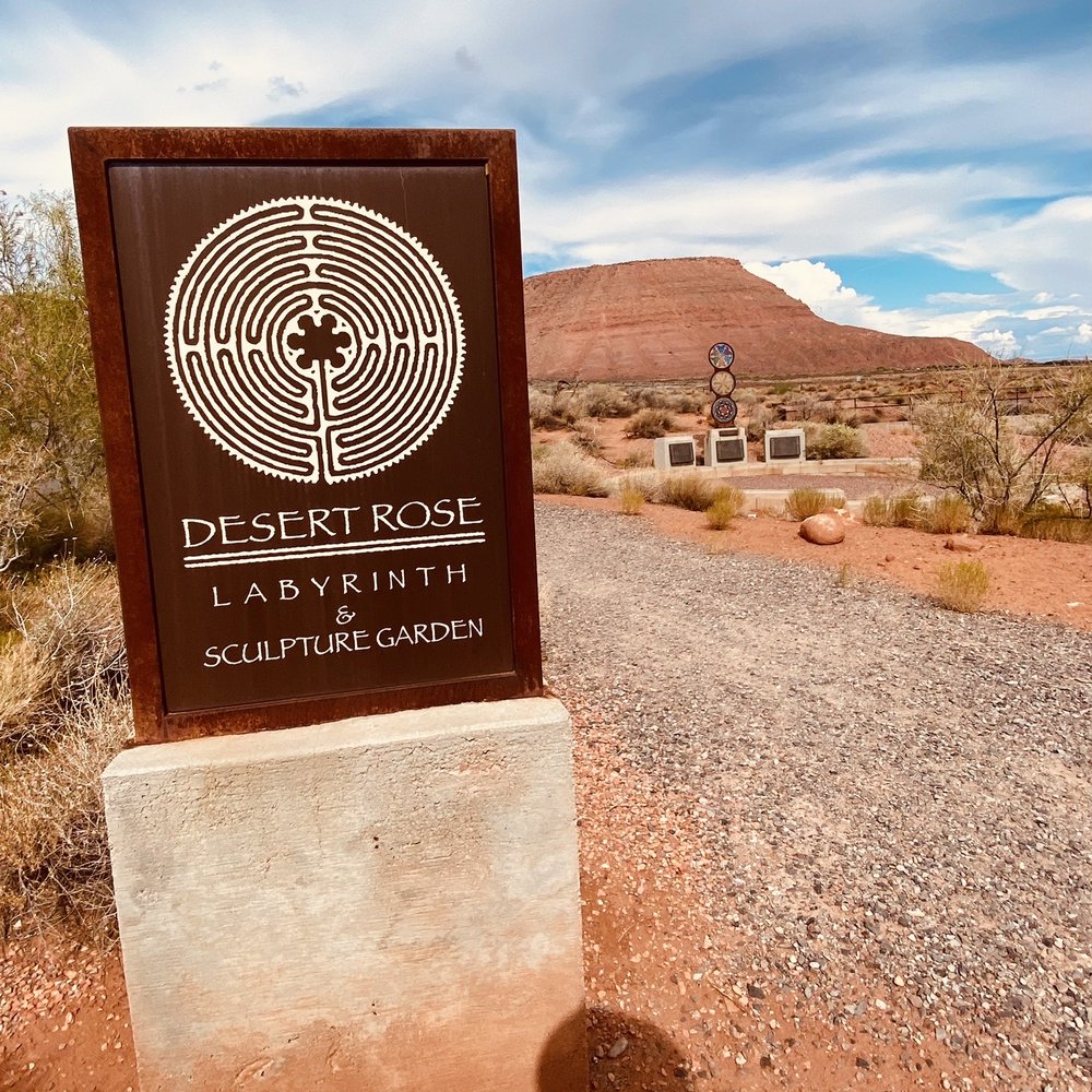 Kayenta Desert Rose Labyrinth - Located off of Kayenta Pkwy - Public Art Near Me - Ivins, Utah Kayenta Desert Rose Labyrinth - Located off of Kayenta Pkwy - Public Art Near Me - Ivins, Utah