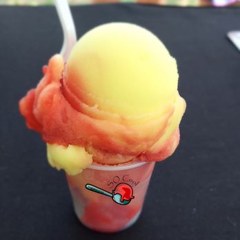 SO Cool Italian Icee - Strawberry-banana flavor - Shaved Ice Near Me - Sumter, South Carolina
