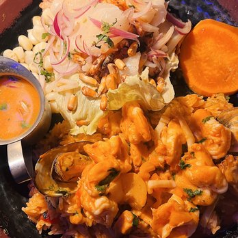 Moia Peruvian Restaurant - Duo Seafood Combination .. just wOw - Peruvian Near Me - Las Vegas, Nevada