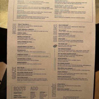 HOLSTEINS - Food menu - Burgers Near Me - Las Vegas, Nevada