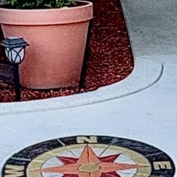 Sidewalk art project. Sidewalk art project.
