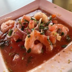 Johana's Restaurant - "Ceviche" -- not at all acidic, and lukewarm. But probably a better option given that we were already shivering outside in the cold.