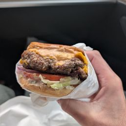 Double smash burger. Delicious!!! Double smash burger. Delicious!!!