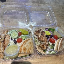 Chicken Souvlaki Salad