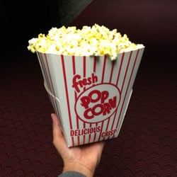 Schubert's Luxury 10 Theatre - Large popcorn $5.50