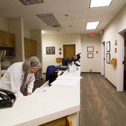 Jervey Eye Group - Easley - Dr. Bowden prepares to see a patient.