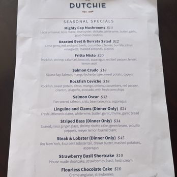 The Dutchie - Seafood Near Me - Morro Bay, California