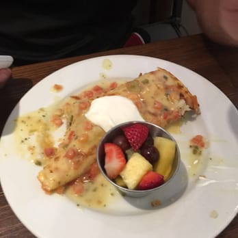 First Watch - Hubby ordered the chickichanga, it comes with fruit and the potatoes he gave me! - Breakfast & Brunch Near Me - Ft. Myers, Florida First Watch - Hubby ordered the chickichanga, it comes with fruit and the potatoes he gave me! - Breakfast & Brunch Near Me - Ft. Myers, Florida
