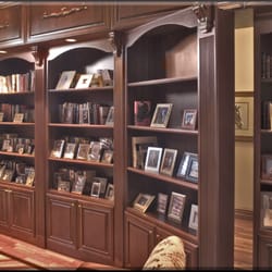 Cabinet Designs of Central Florida - Bookcase with Hidden Door Open