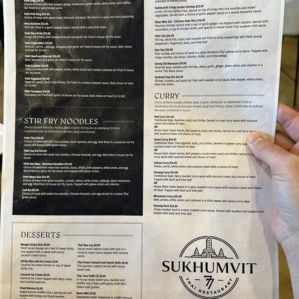 Sukhumvit 77 - Menu - Thai Near Me - Live Oak, Texas Sukhumvit 77 - Menu - Thai Near Me - Live Oak, Texas