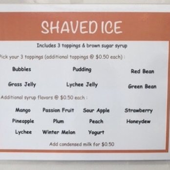 Jumbo Jumbo Cafe - Shaved Ice Menu - Bubble Tea Near Me - Ellicott City, Maryland