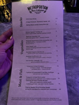 Menu photo 5 Metropolitan Bar And Kitchen Detroit, MI Menu photo 5 Metropolitan Bar And Kitchen Detroit, MI