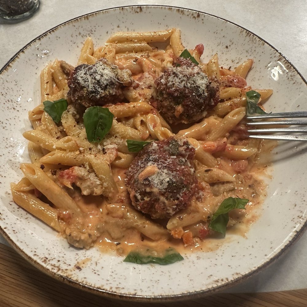 Ruscello at Nordstrom - Penne bolognese with meatballs. - Italian Near Me - Las Vegas, Nevada
