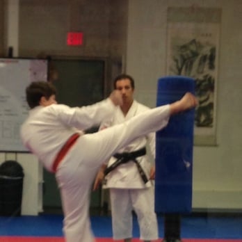 Sanchin Karate Dojo - My son practicing his round kick - Karate Near Me - San Antonio, Texas Sanchin Karate Dojo - My son practicing his round kick - Karate Near Me - San Antonio, Texas