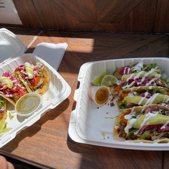 Shaka Tacoz - 3 fish and 3 veggie! - Mexican Near Me - Captain Cook, Hawaii