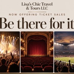 Lisa’s Chic Travel & Tours - Concerts, sports, and theater tickets. Message me on Yelp with your event and date to explore ticket options.