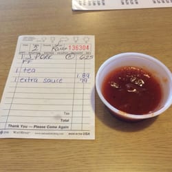 The Hickory Pit - .79 cents for this little cup of extra barbecue sauce is a little much don't you think?