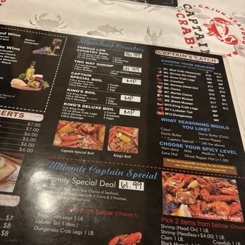 Captain Crab - Menu - Seafood Near Me - Sacramento, California Captain Crab - Menu - Seafood Near Me - Sacramento, California