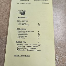 Menu Menu