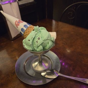 Eddie's Sweet Shop - Mint chip on a cone - Desserts Near Me - Forest hills, New York Eddie's Sweet Shop - Mint chip on a cone - Desserts Near Me - Forest hills, New York